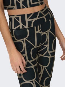 ONLY Mršavo pristajanje Visoki struk Tajice -Black - 15304594