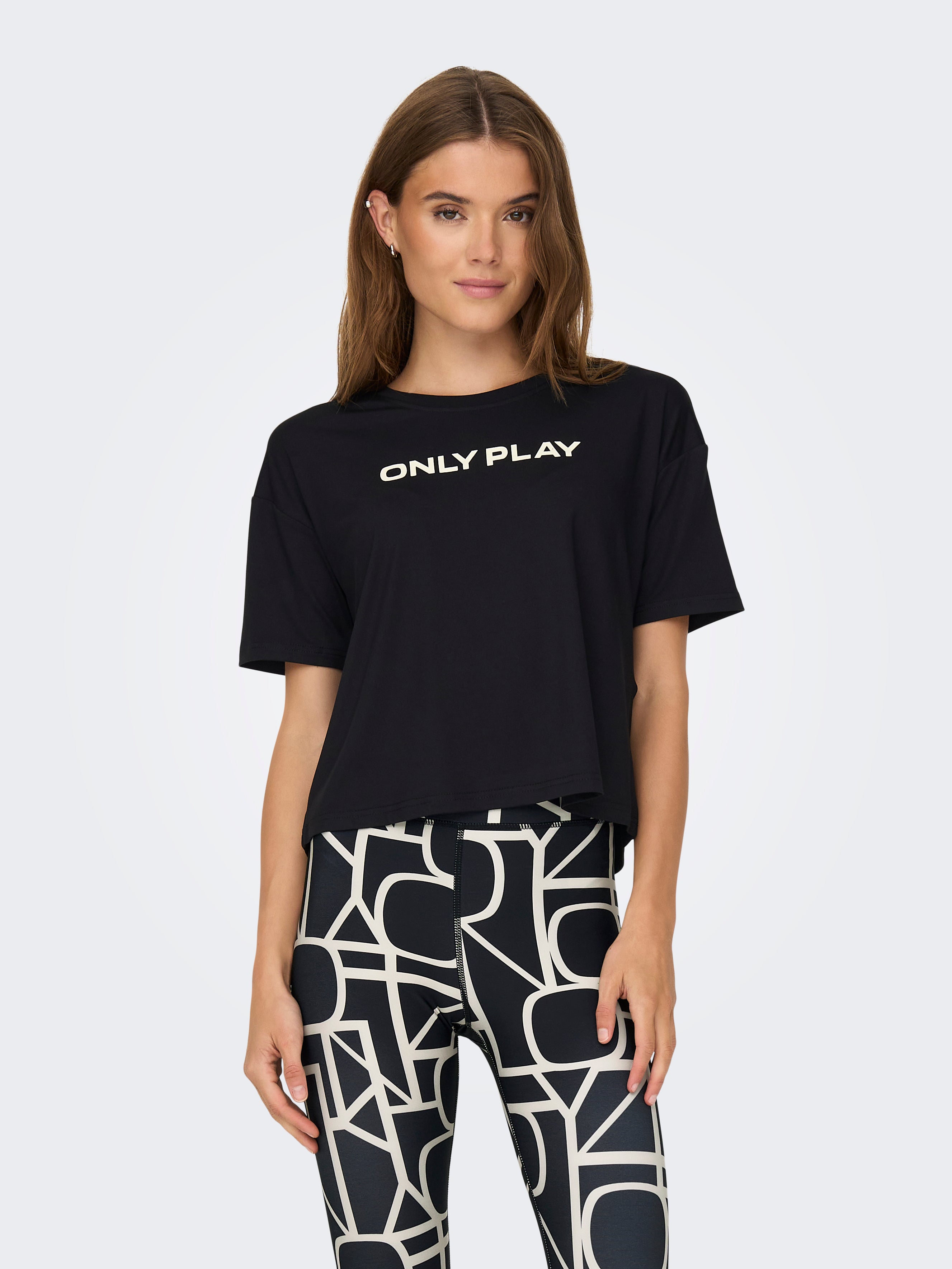Cropped Training T-shirt - ONLY - Modalova