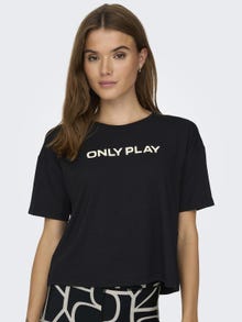 ONLY Loose Fit Round Neck Dropped shoulders T-Shirt -Black - 15304595
