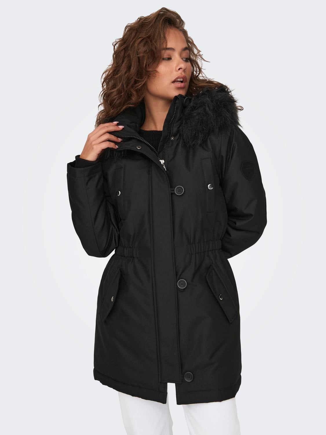 Parka discount fourrure noir