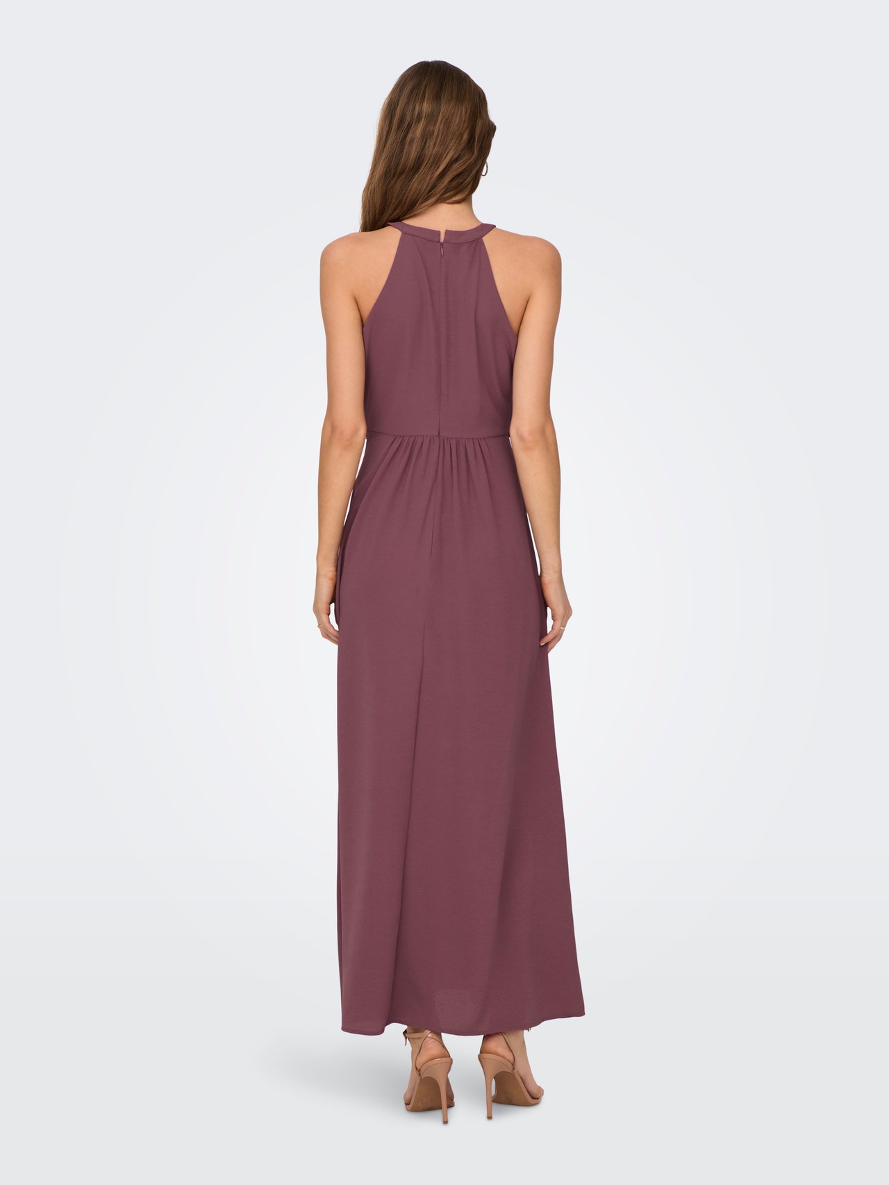 ONLY Robe midi Relaxed Fit Dos nu -Rose Brown - 15304689
