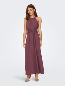 ONLY Relaxed Fit Halterneck Midikjole -Rose Brown - 15304689