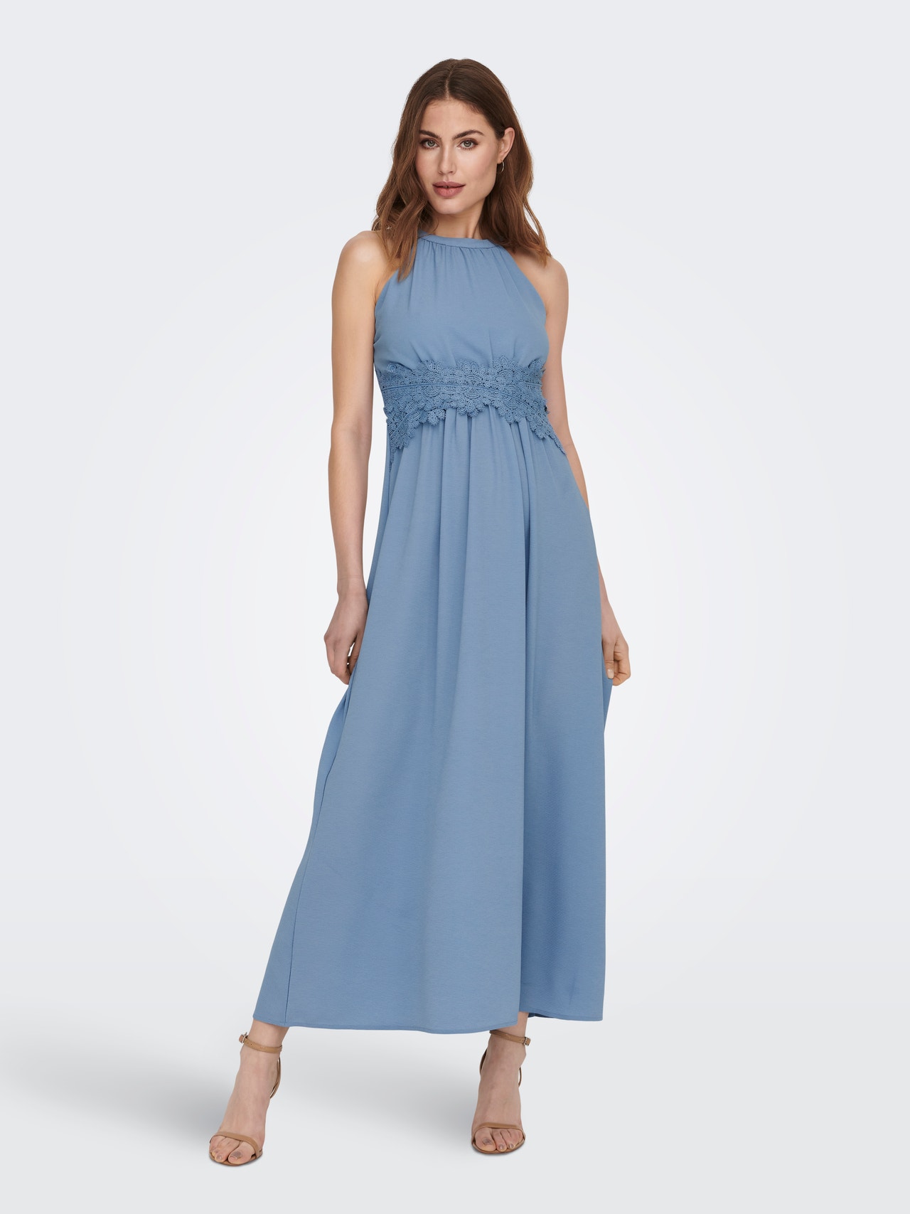 ONLY Robe midi Relaxed Fit Dos nu -English Manor - 15304689