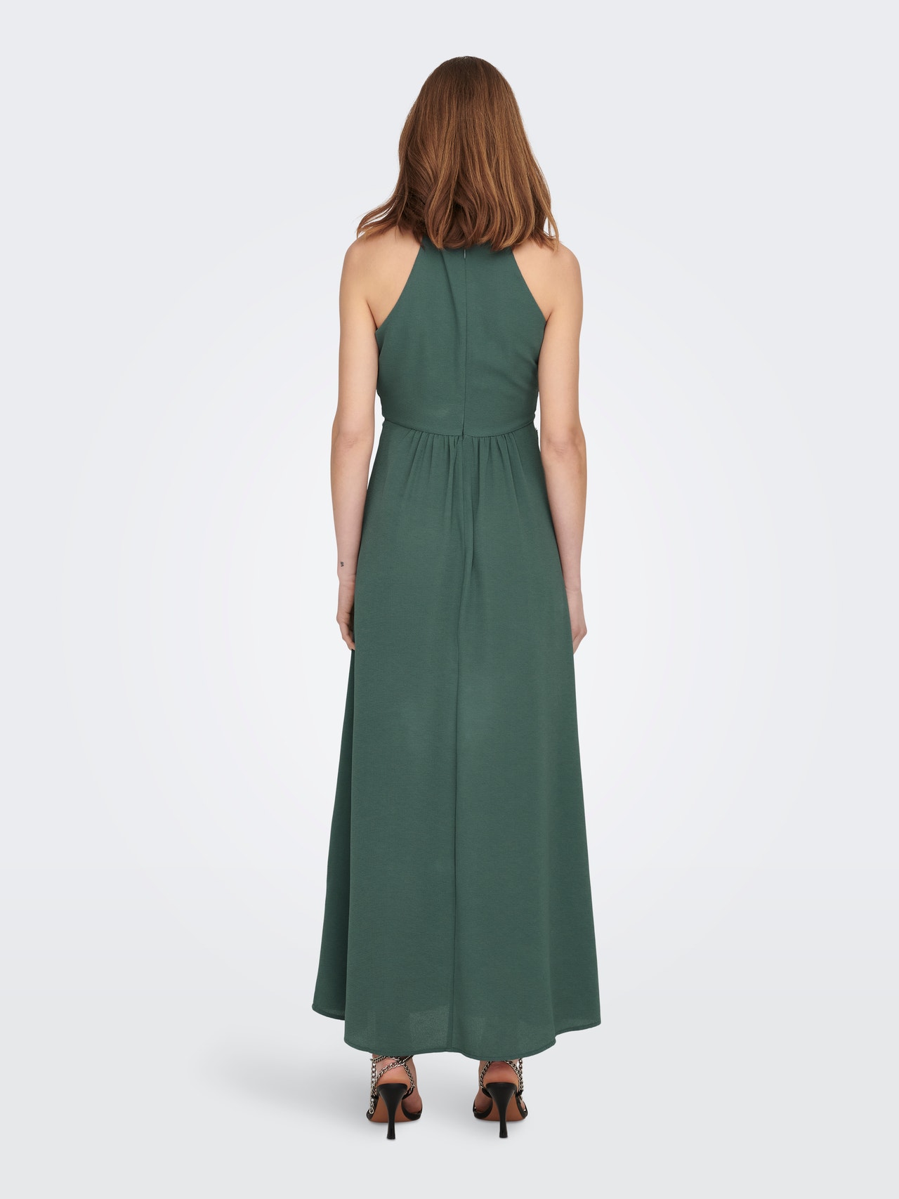 ONLY Relaxed Fit Halter neck Midi dress -Balsam Green - 15304689