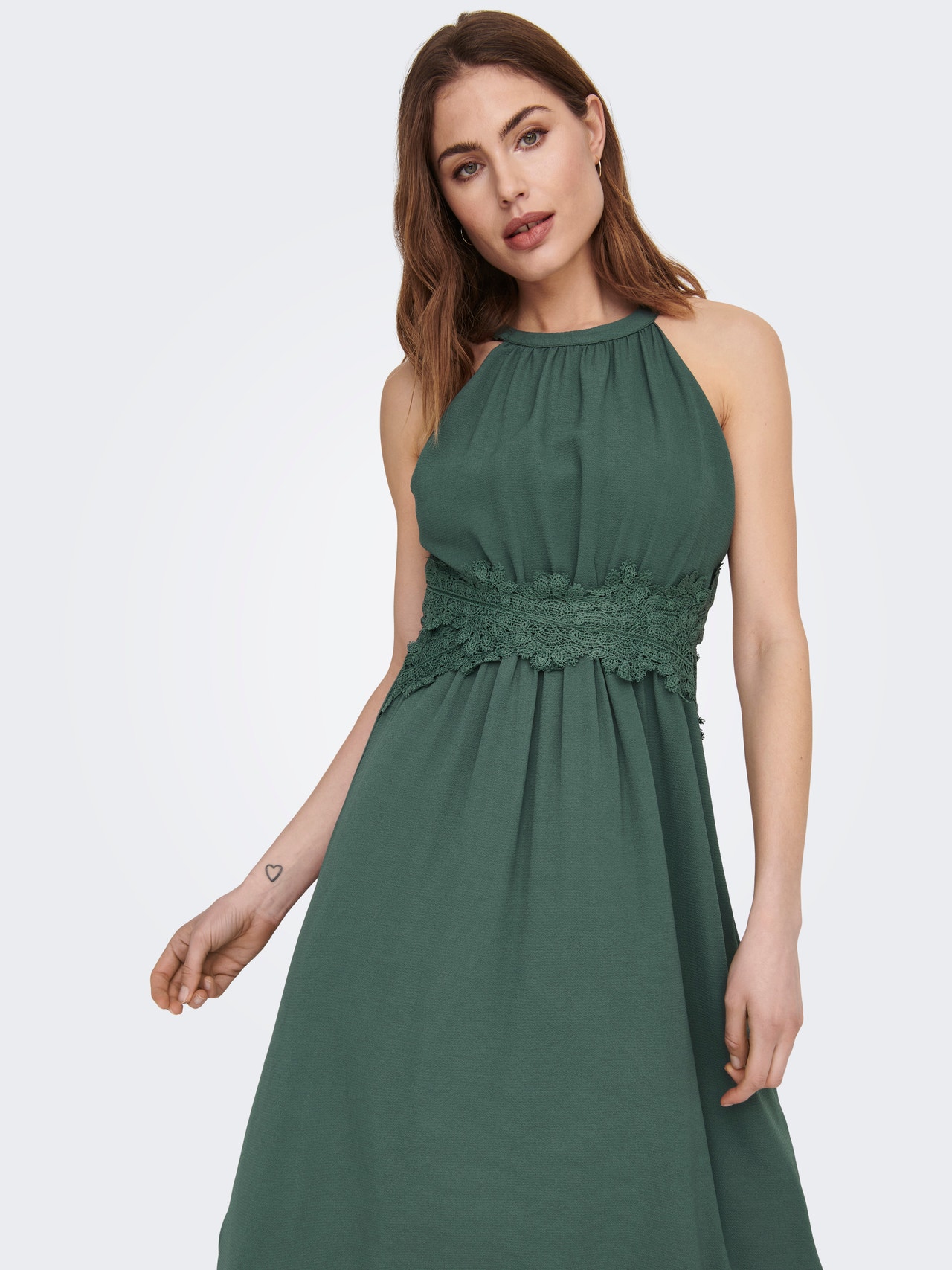 ONLY Maxi Halterneck Dress -Balsam Green - 15304689