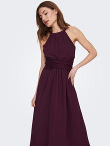 ONLY Relaxed Fit Halterneck Midikjole -Winetasting - 15304689