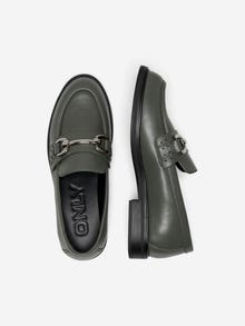 ONLY Imiterede læder loafers -Sea Moss - 15304719