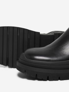 ONLY Imiterede læder støvler -Black - 15304757