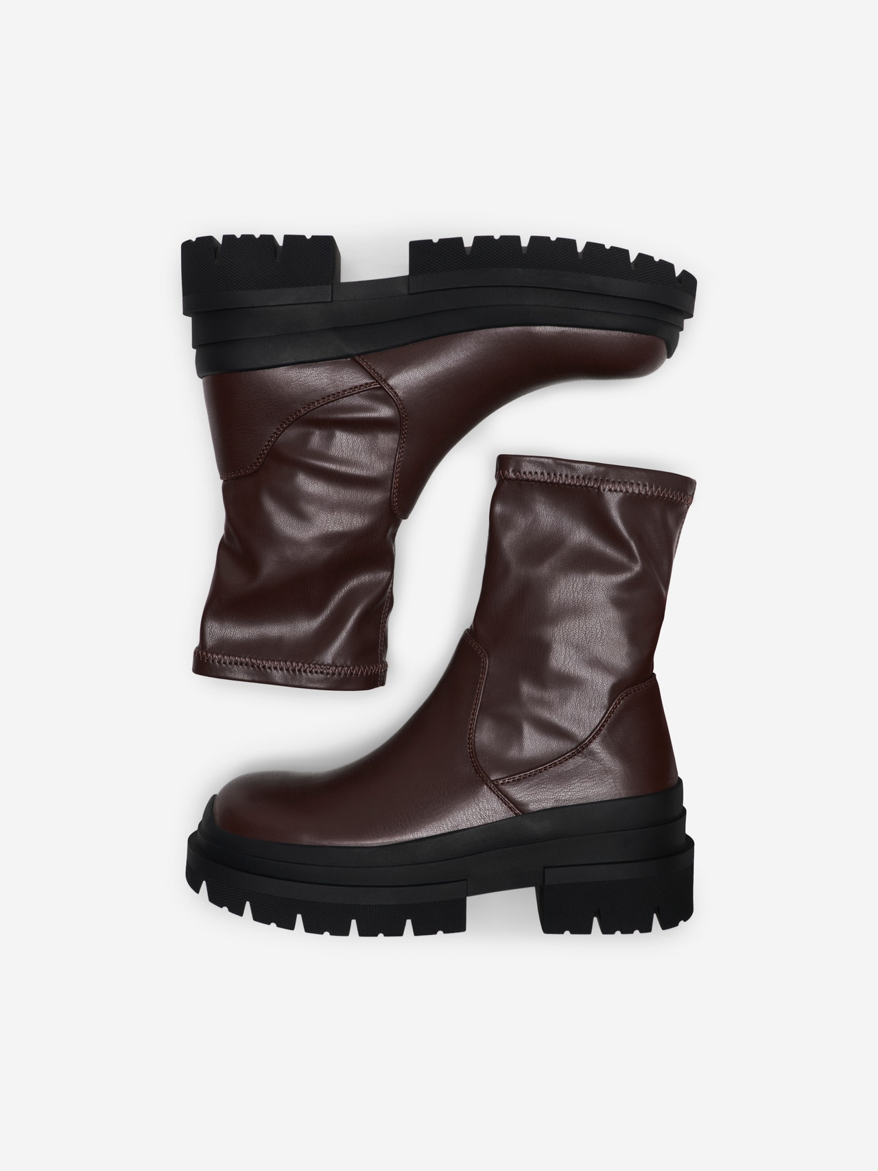 ONLY Mandelformet tå Boots -Brown Stone - 15304757