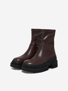ONLY Imiterede læder støvler -Brown Stone - 15304757