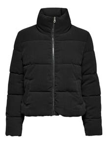 ONLY High stand-up collar Quilted Jacket -Black - 15304768