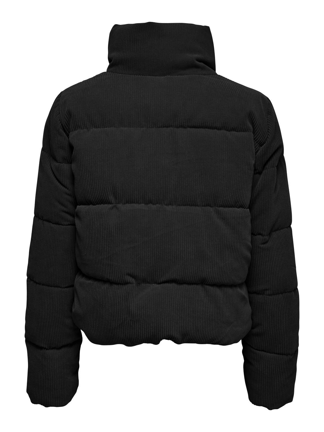 ONLY High stand-up collar Quilted Jacket -Black - 15304768