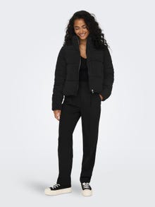 ONLY High stand-up collar Quilted Jacket -Black - 15304768