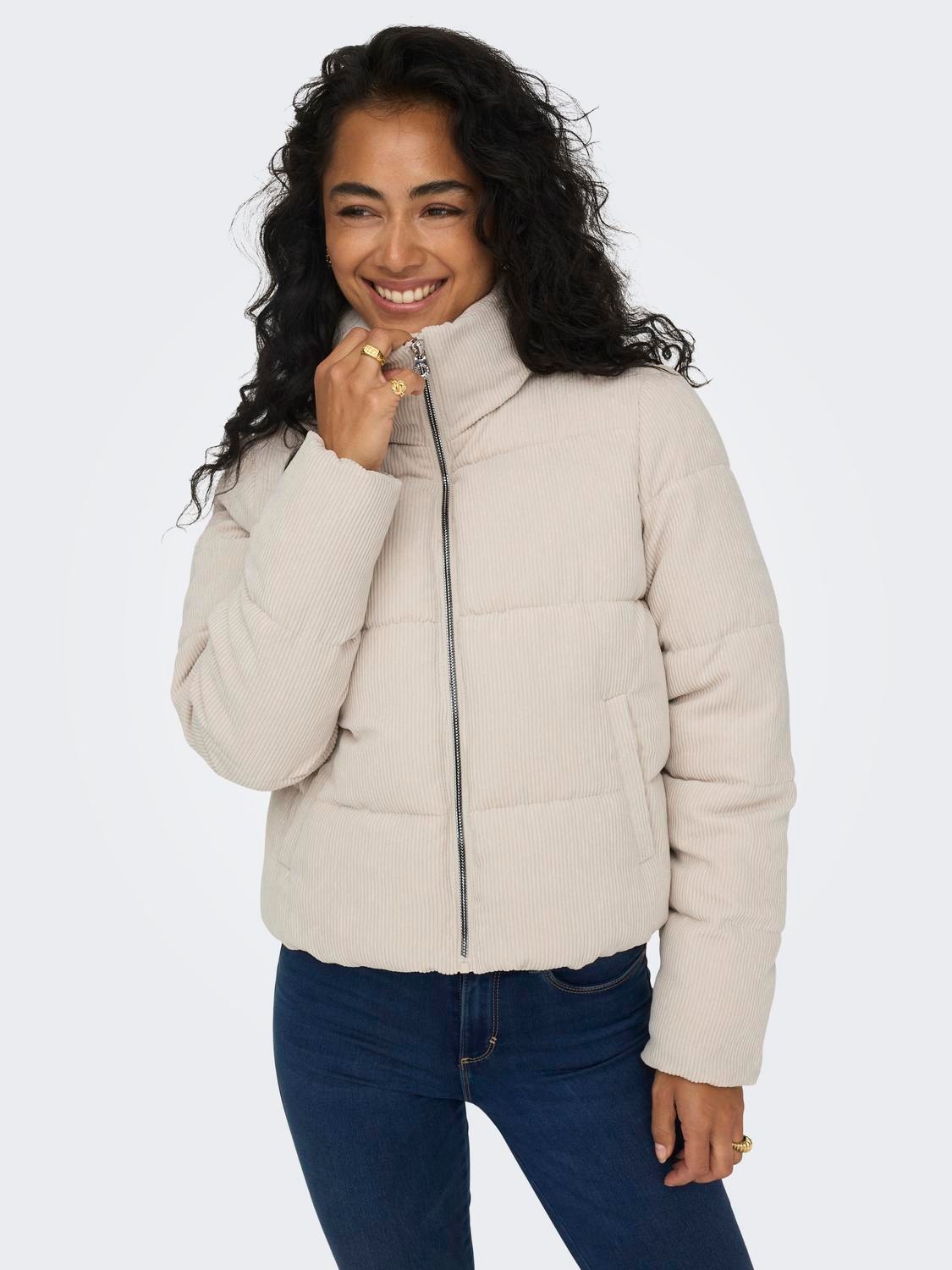 ONLY High stand-up collar Quilted Jacket -Moonstruck - 15304768