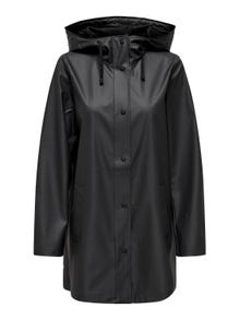 ONLY Long rain jacket with buttons  -Phantom - 15304784