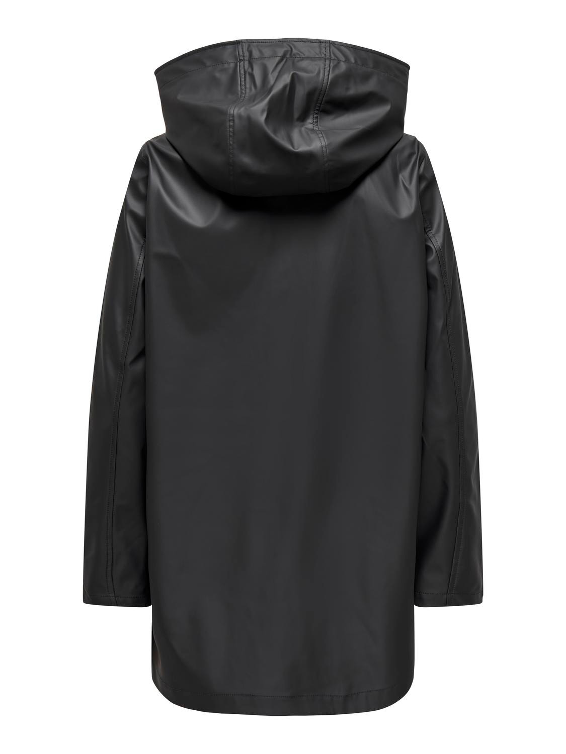 ONLY Long rain jacket with buttons  -Phantom - 15304784