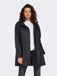 ONLY Long rain jacket with buttons  -Phantom - 15304784