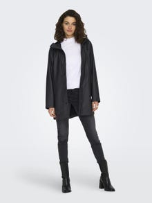 ONLY Long rain jacket with buttons  -Phantom - 15304784