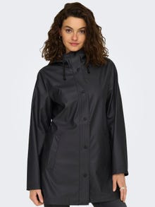 ONLY Long rain jacket with buttons  -Phantom - 15304784