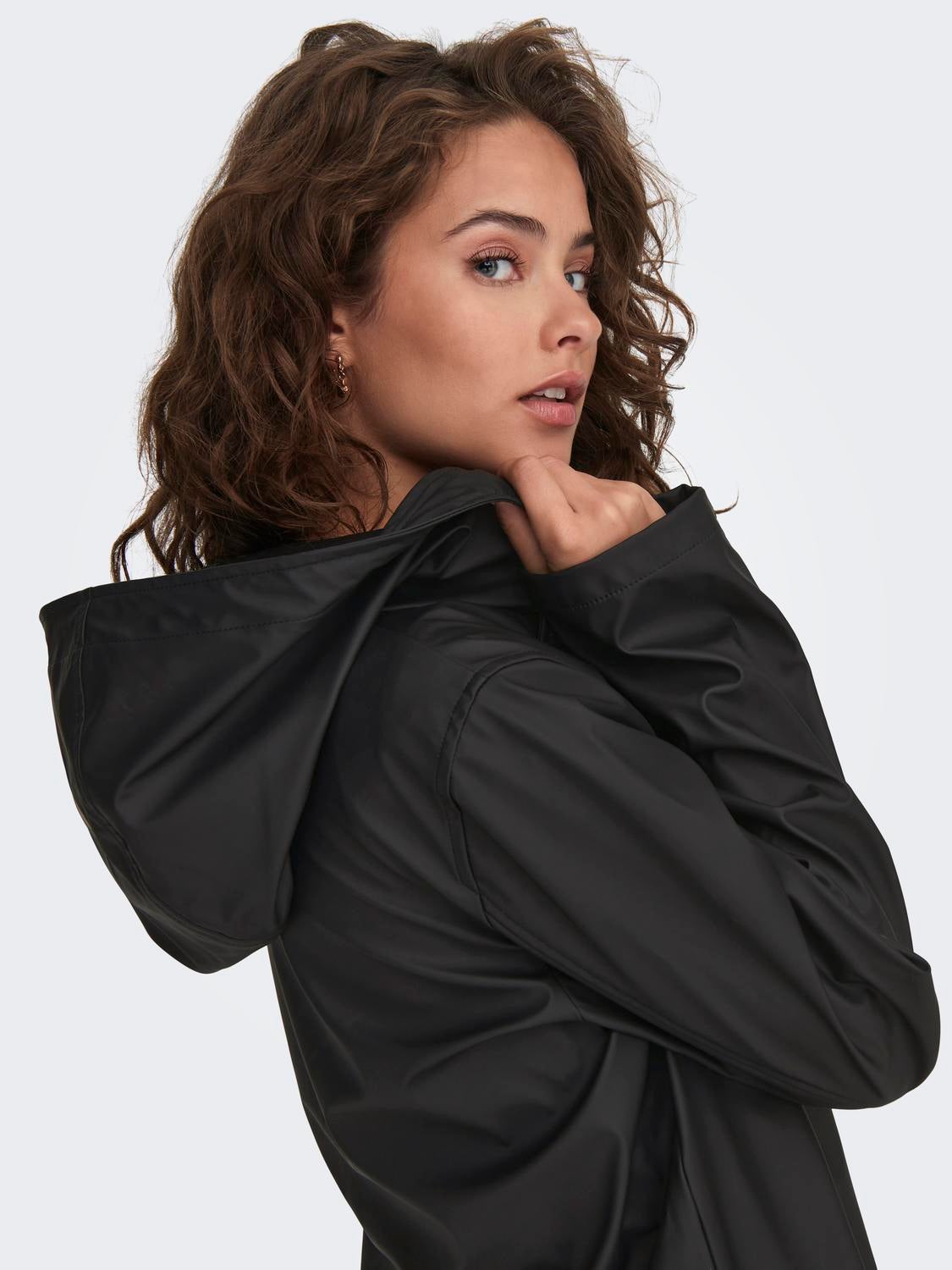 Ladies black sale rain mac