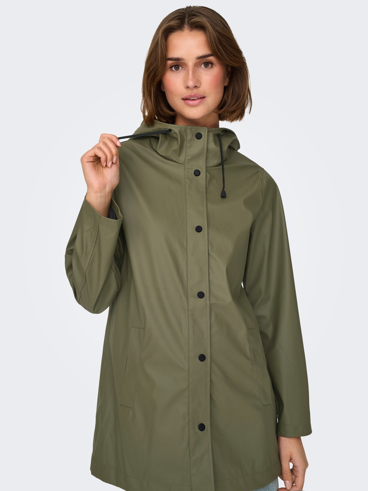 ONLY Long rain jacket with buttons  -Kalamata - 15304784