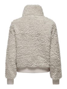 ONLY Teddy jacket with high neck -Moonbeam - 15304785