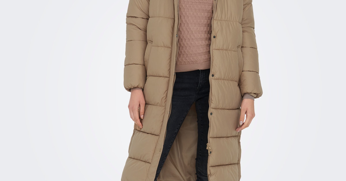 only-onlcammiepuffercoat-brown  