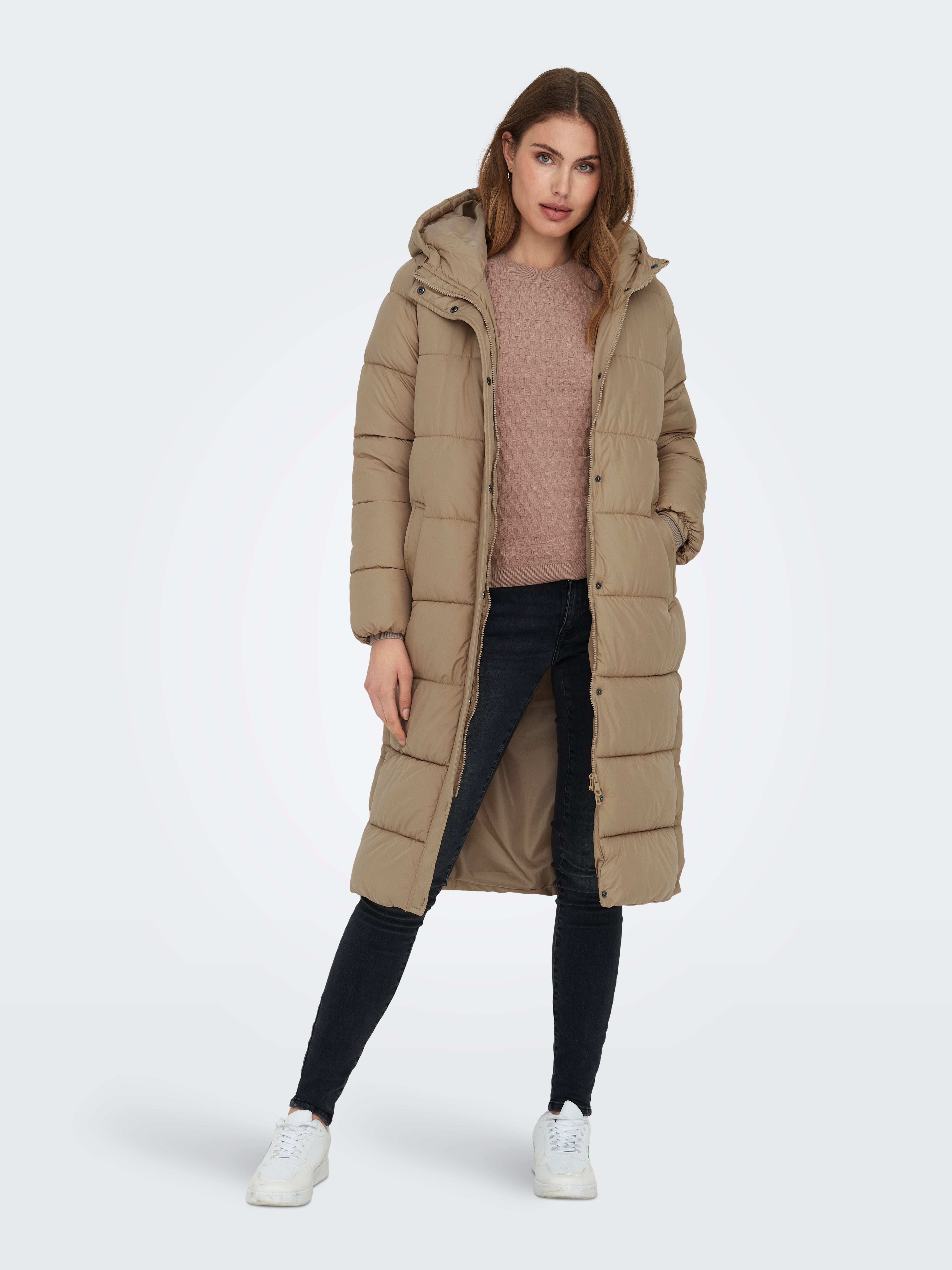 only-onlcammiepuffercoat-brown  