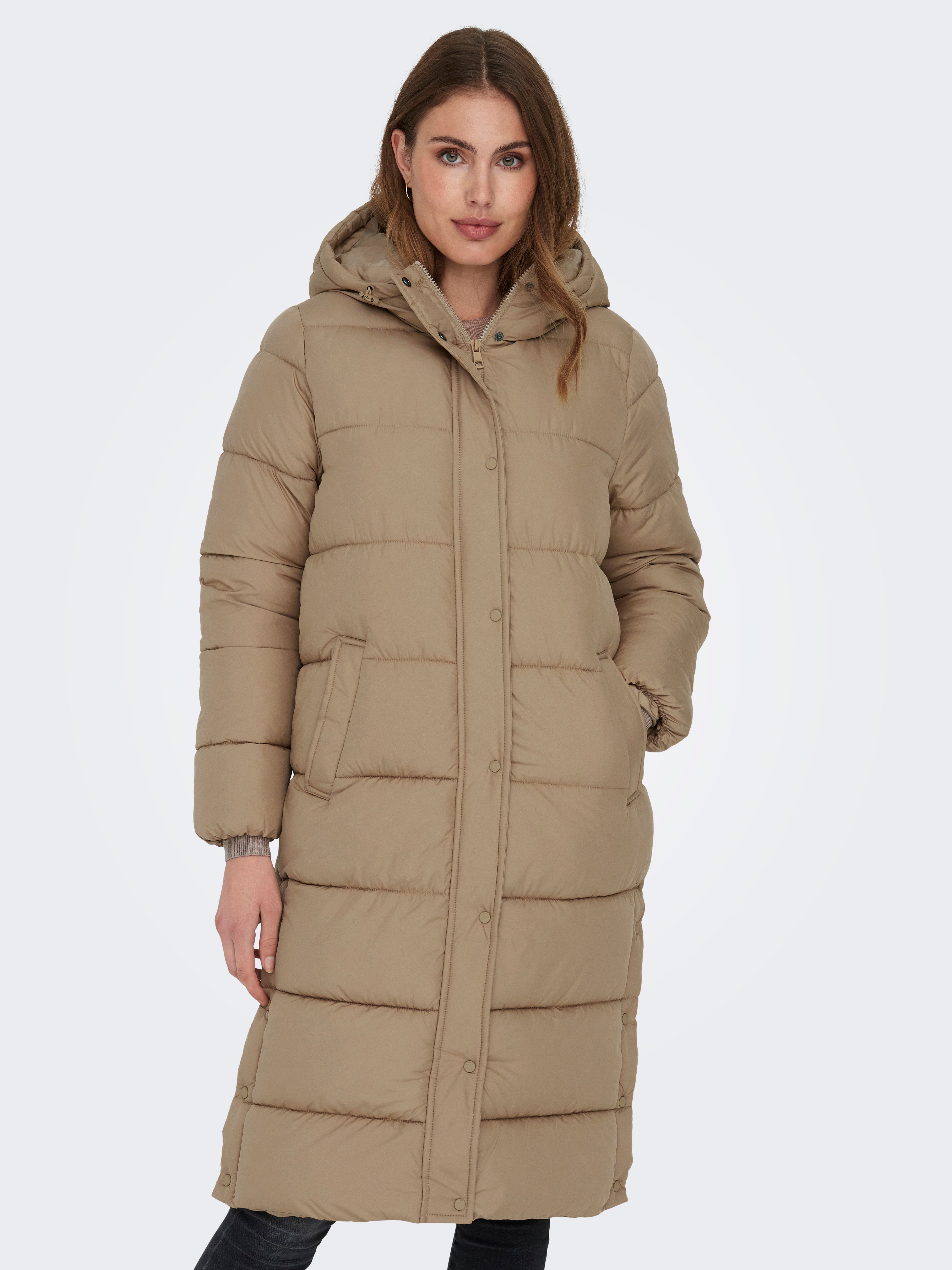 ONLCAMMIE Puffer coat | Dark Brown | ONLY® 