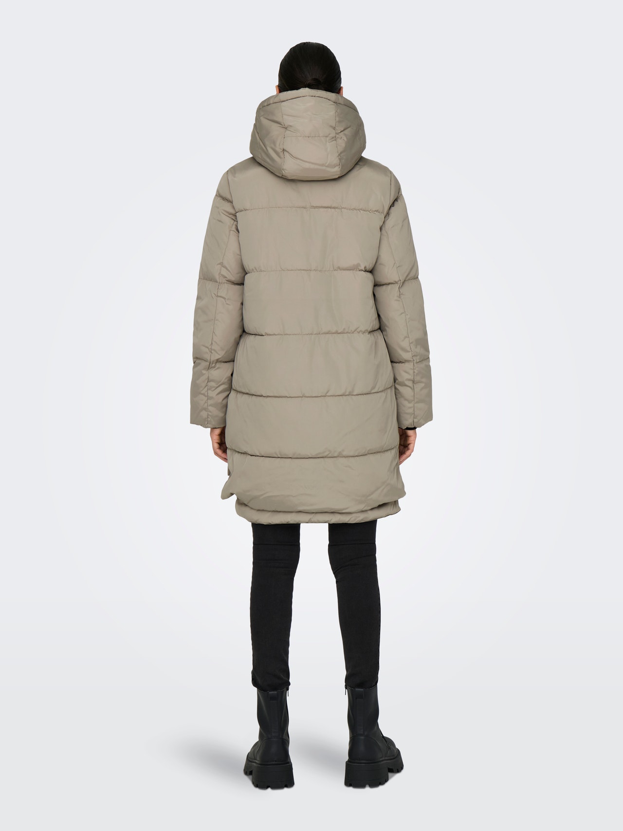 ONLY Long puffer coat -Silver Sage - 15304792