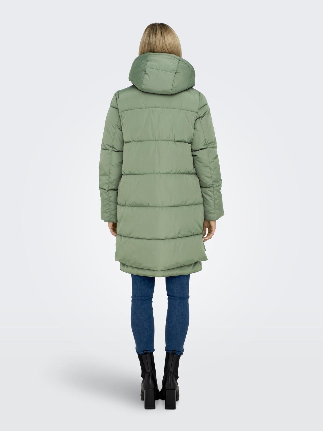 ONLY Long puffer coat -Sea Spray - 15304792