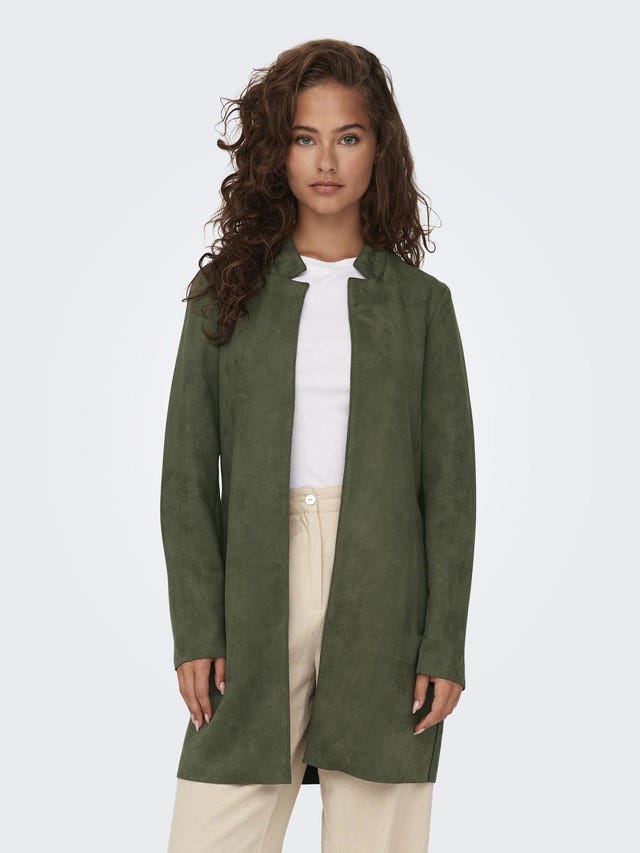 ONLY Faux suede fabric coat - 15304794
