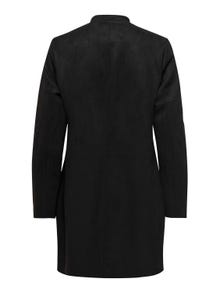 ONLY Faux suede fabric coat -Black - 15304794