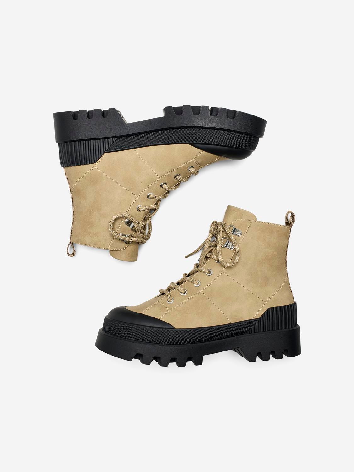 Lace-up boots | Beige | ONLY®