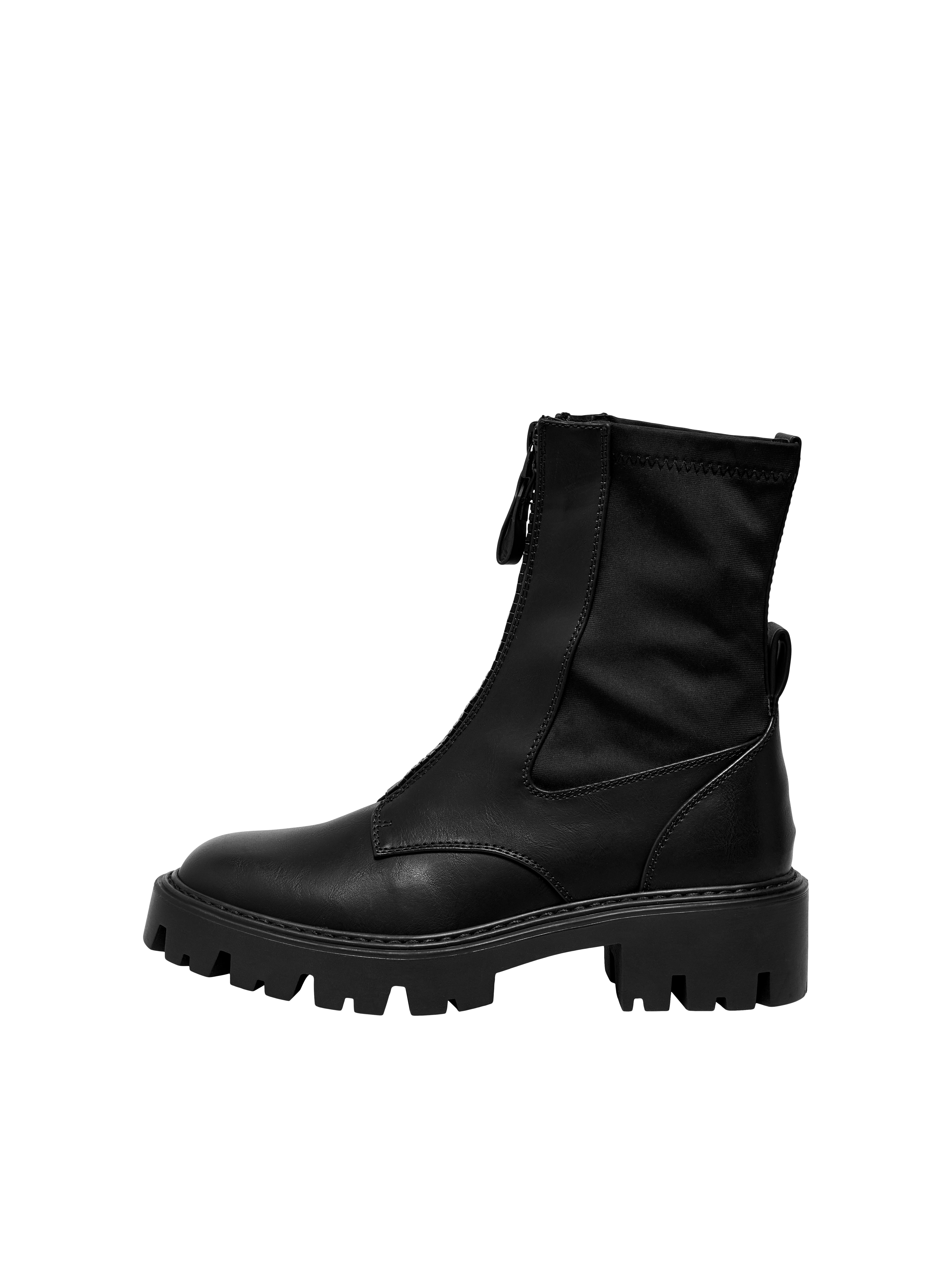 Faux leather boots Black ONLY