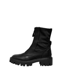 ONLY Faux leather boots -Black - 15304867