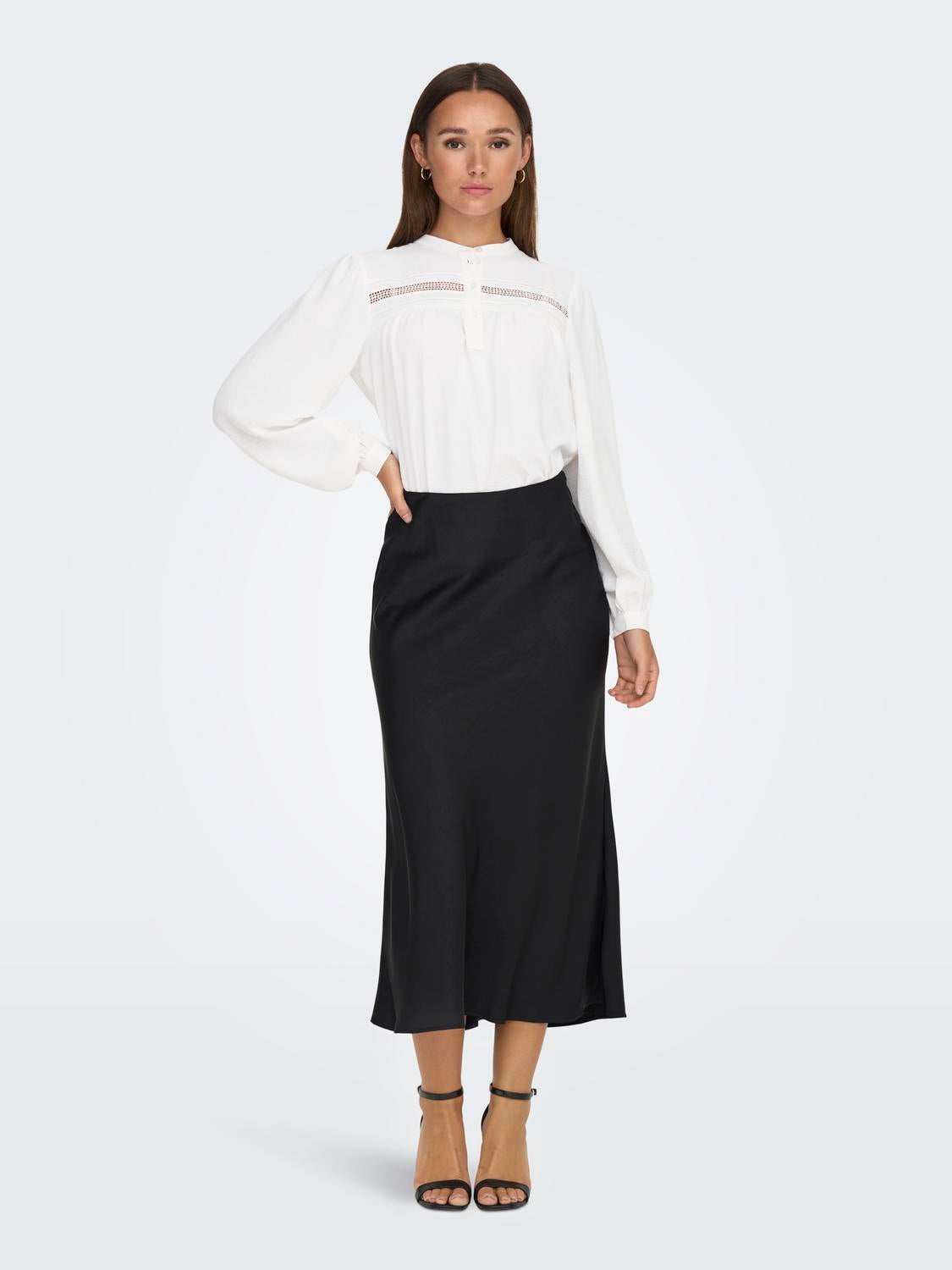 Midi skirt Black ONLY