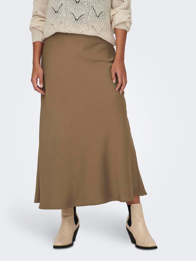 ONLY Mid waist Midi skirt - 15304905