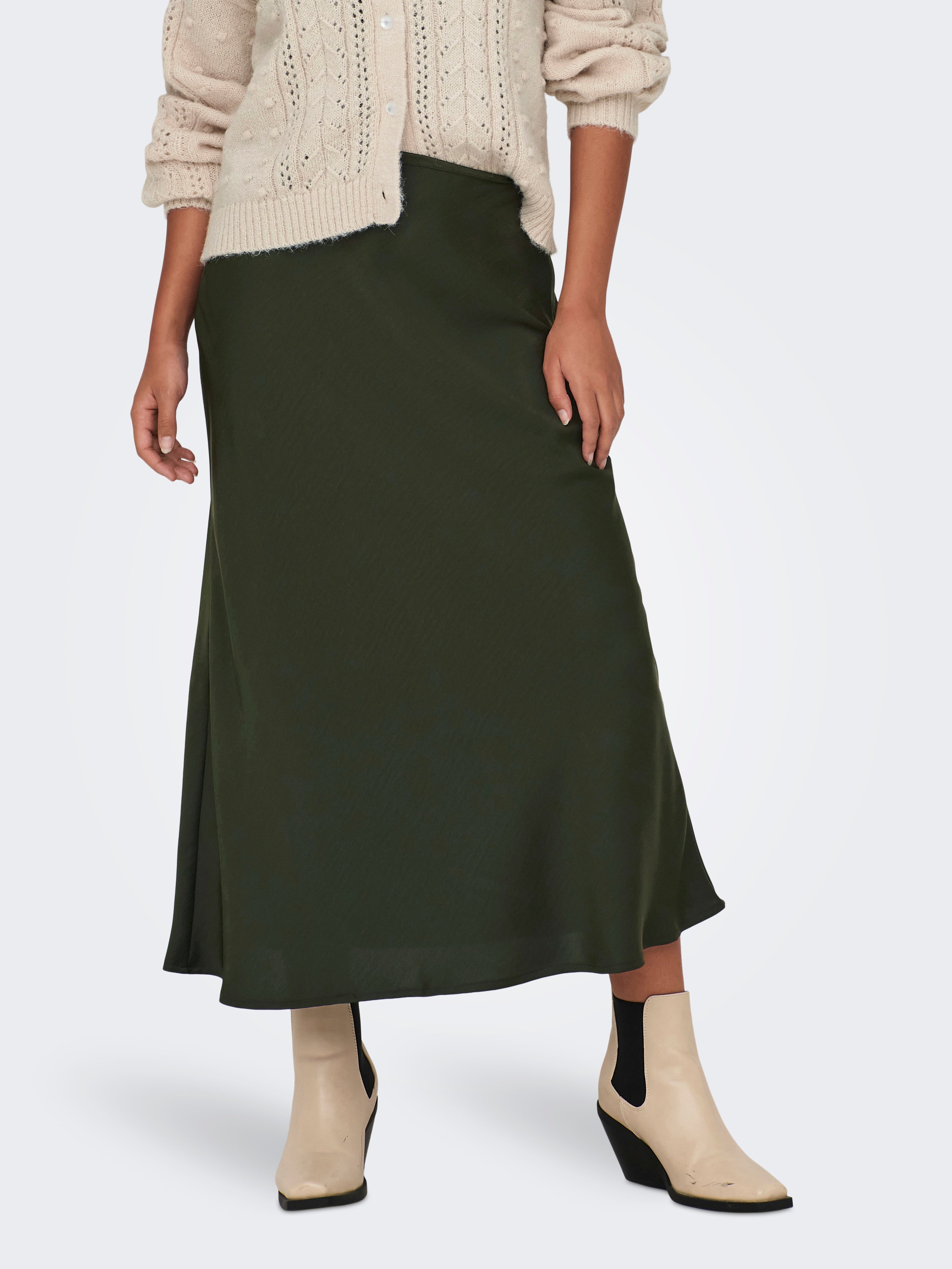 Midi rok groen hot sale