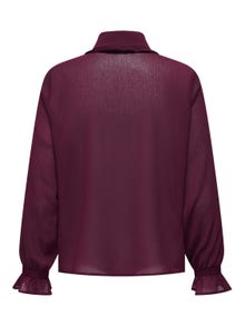 ONLY Regular Fit Shirt collar Shirt -Winetasting - 15304934