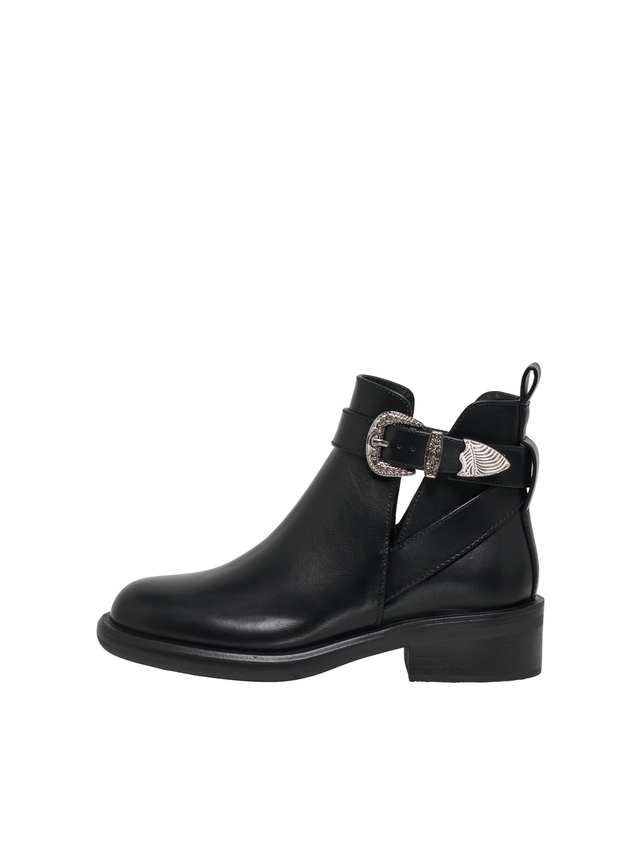 ONLY Almond toe Strap detail Boots -Black - 15304987