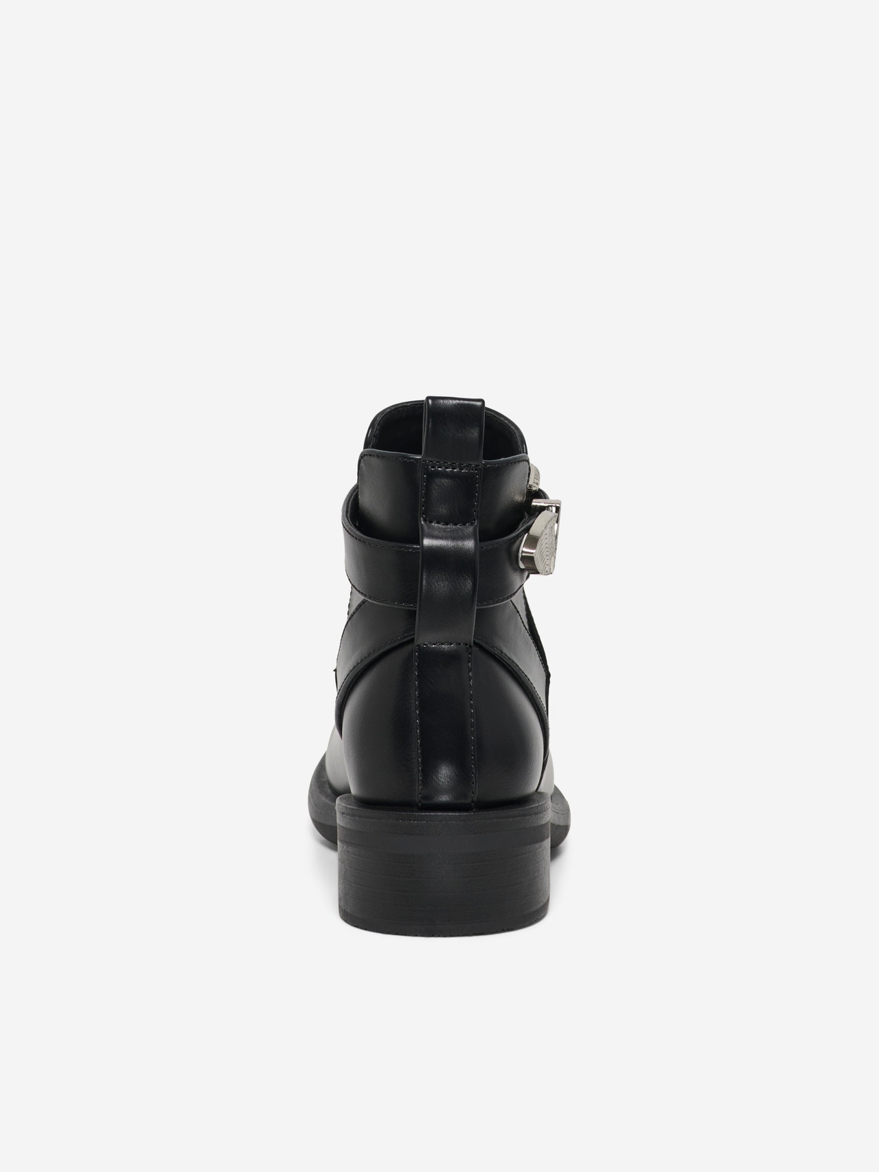 ONLY Imiteret læder støvle med spænde -Black - 15304987