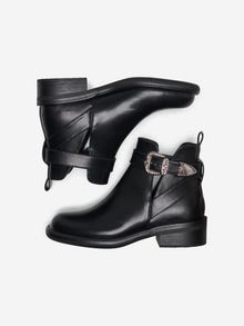 ONLY Almond toe Strap detail Boots -Black - 15304987