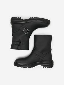 ONLY Bottes Bout rond Sangles -Black - 15304988