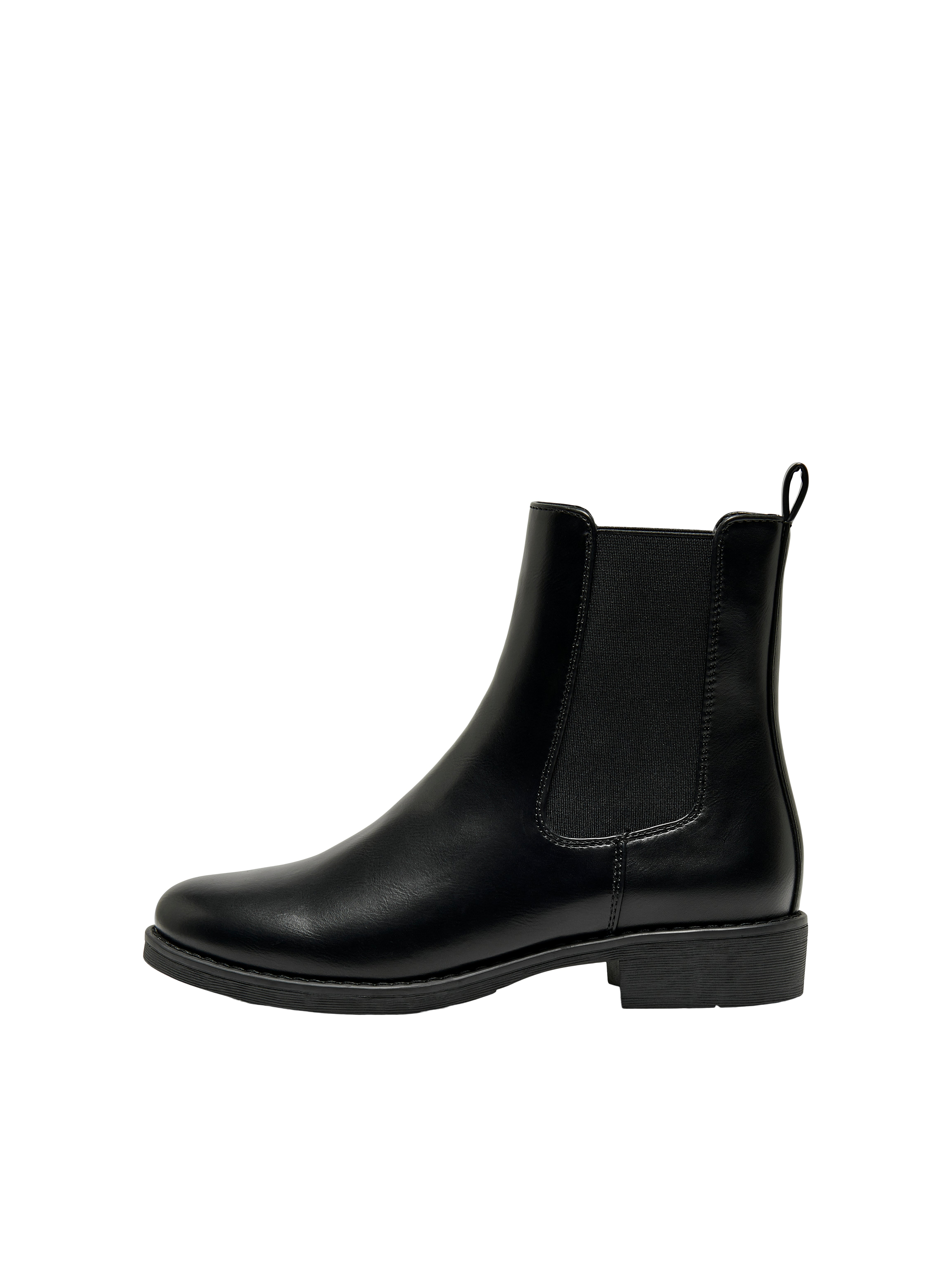 Faux leather chelsea outlet boots