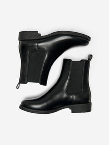 ONLY Imiteret læder støvler -Black - 15304990