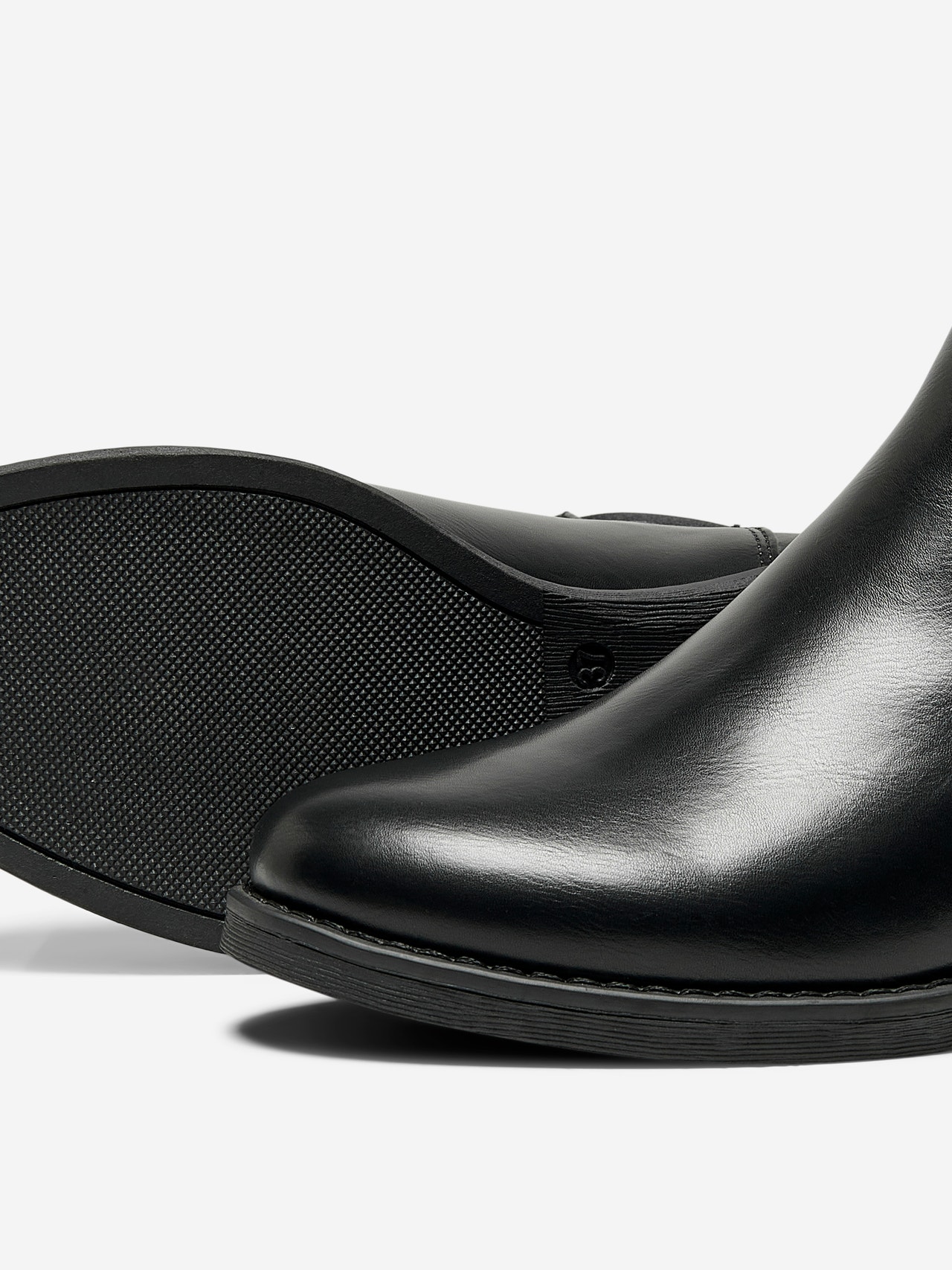 ONLY Imiteret læder støvler -Black - 15304990
