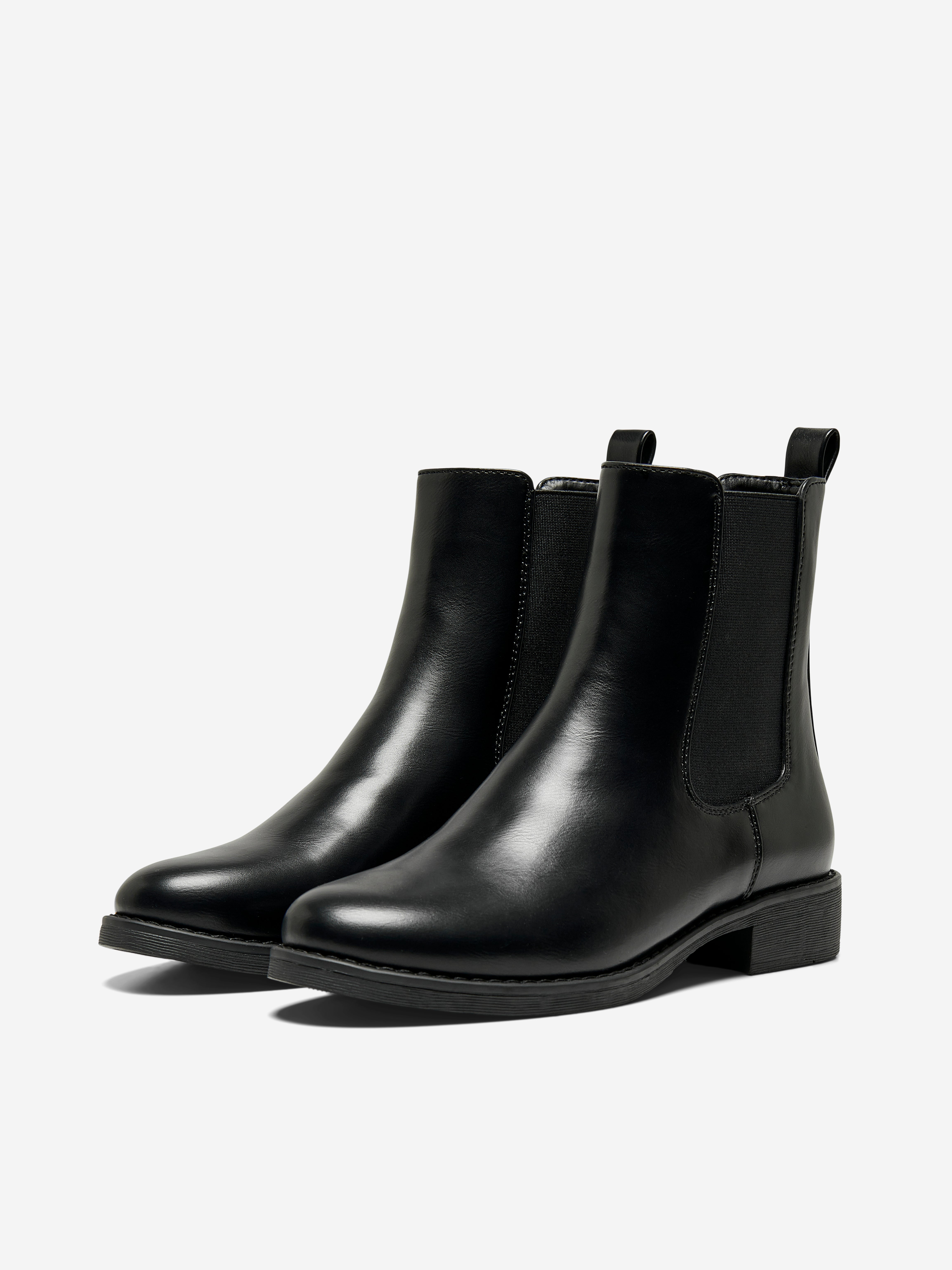 Faux leather outlet chelsea boots