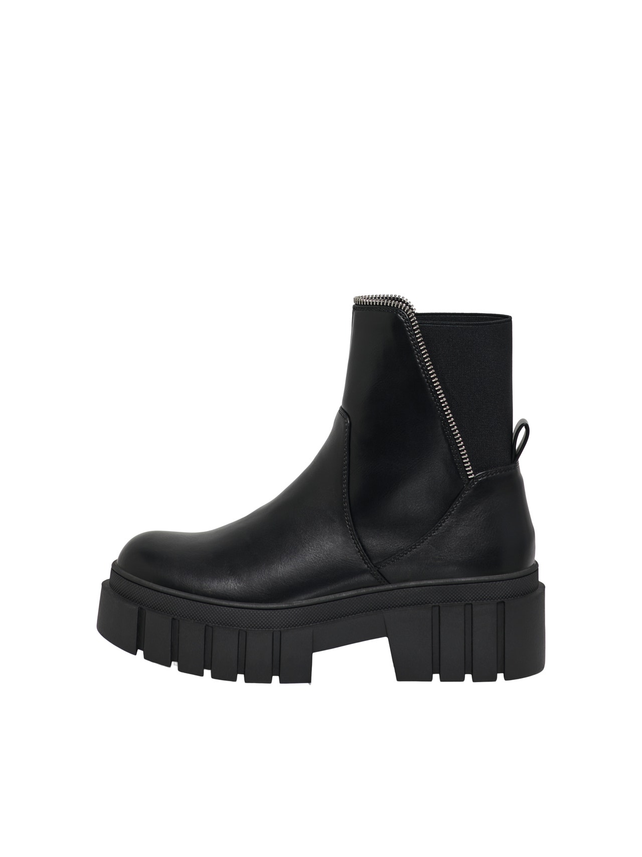 ONLY Round toe Boots -Black - 15304991