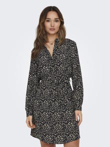 ONLY Regular Fit China Collar Short dress -Black - 15305403